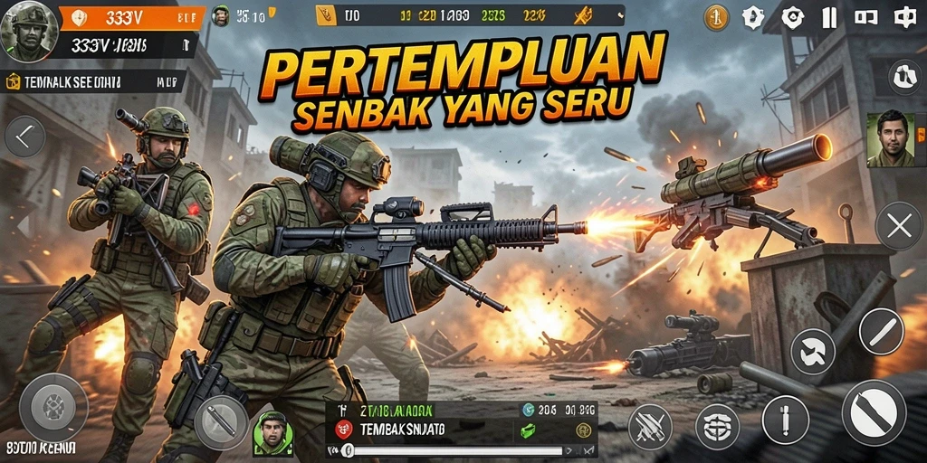 Antarmuka dinamis 333V yang menggugah selera bertempur.