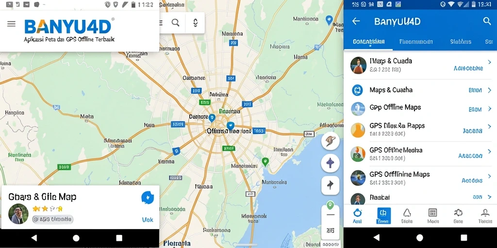 Tampilan antarmuka BANYU4D yang user-friendly untuk GPS Offline Maps.