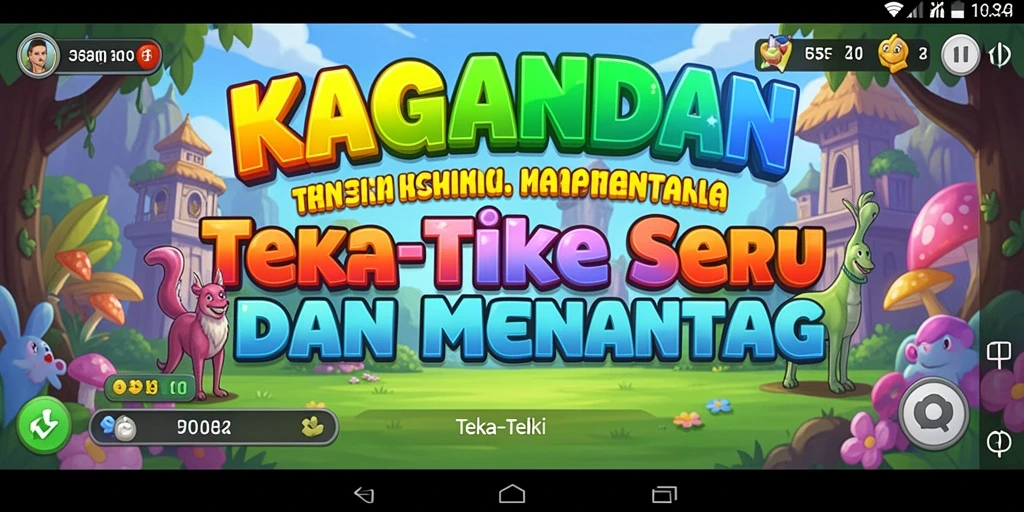 Tampilan antarmuka KAGANDAN dengan berbagai teka-teki menantang.