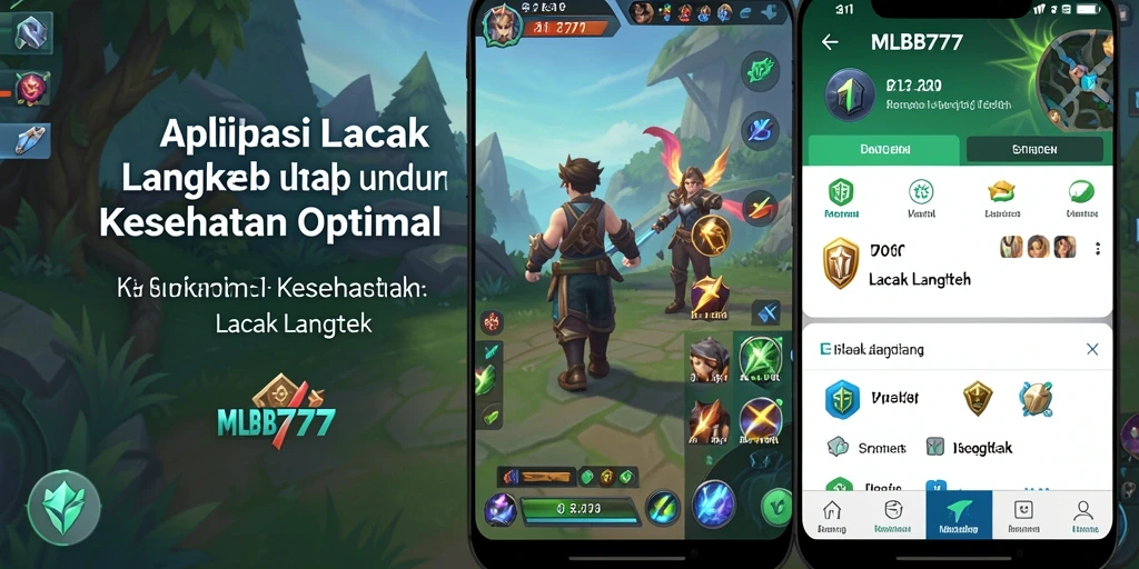 Antarmuka MLBB777 yang menarik dengan fitur Lacak Langkah.