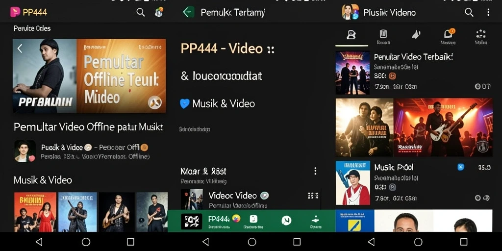 Tampilan antarmuka PP444 yang sederhana dan fungsional.