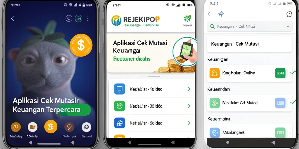 Antarmuka REJEKIPOP yang menampilkan laporan mutasi keuangan.