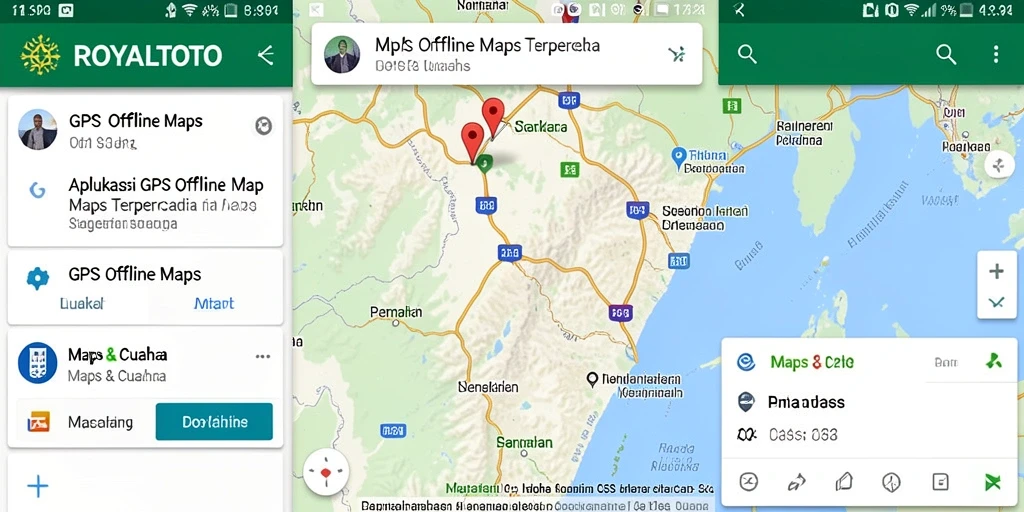 Antarmuka pengguna ROYALTOTO yang intuitif untuk GPS Offline Maps.
