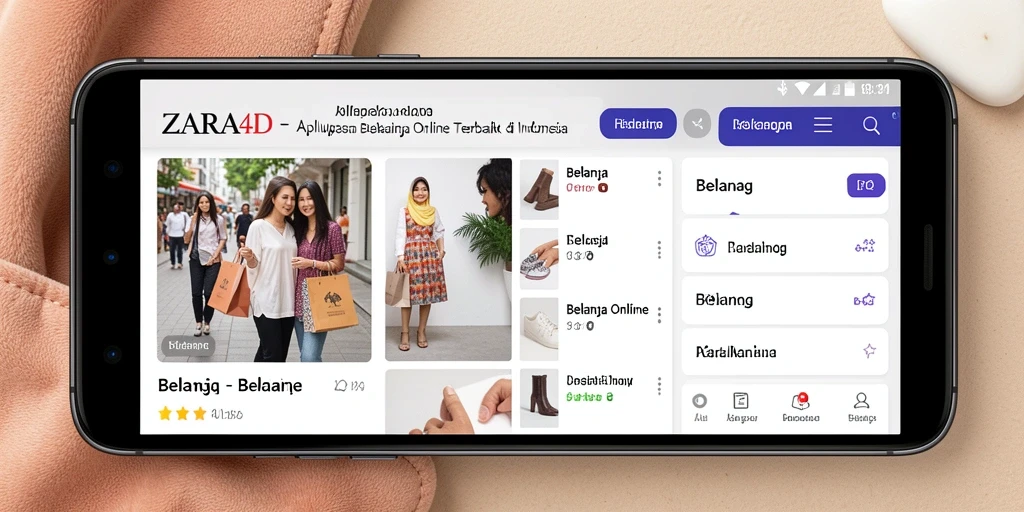 Tampilan antarmuka ZARA4D yang intuitif dan menarik.